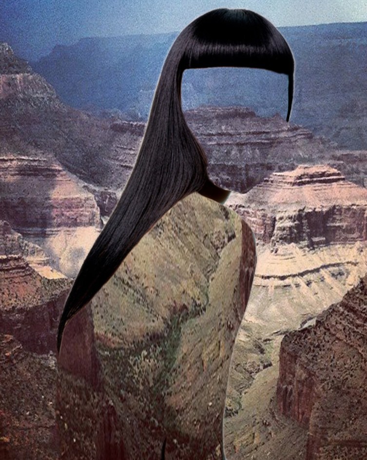 Erin Case: "Haircut 8" Digital collage with Andrew Tamlyn, 2012