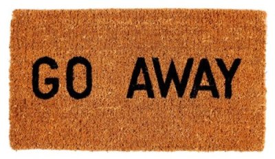go away mat