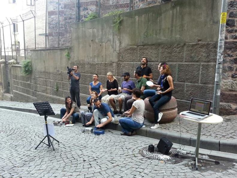 Istanbul group Kardeş Türküler recording the video "Pots & Pans" in response to the Taksim/Gezi Park protests this week.