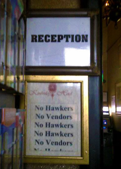 Kimberley Hotel Reception, 24 August 2013. Photo: Rosemary Lombard