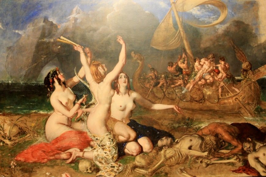 William Etty - "The Siren and Ulysses", 1837.