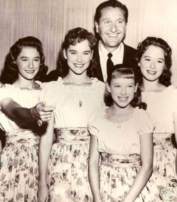 The Lennon sisters with Lawrence Welk c. late 1950s