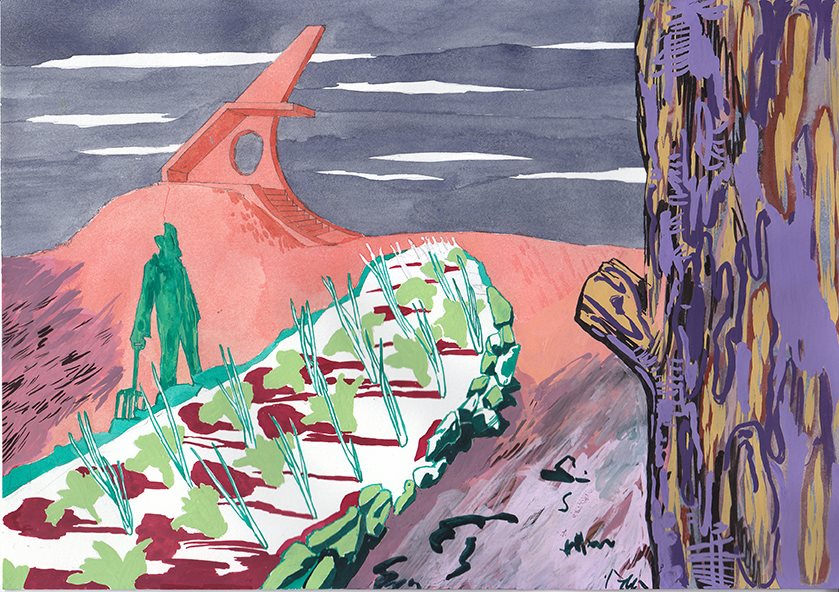 "Neo-Utopian Mashup 2: The Project". Lizza Littlewort, 2014.