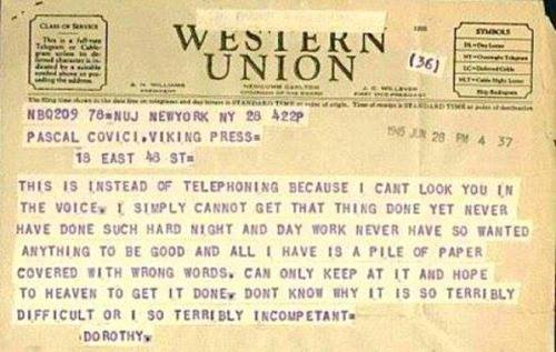telegram from dorothy