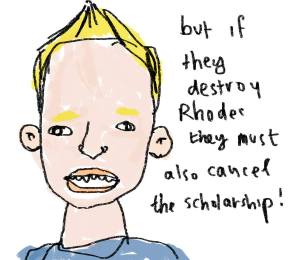 Francesco Nassimbeni cancel scholarship