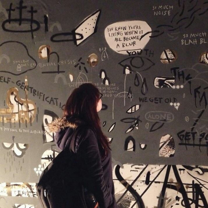 Photo by Julia Mary Grey. Wall by Skullboy.